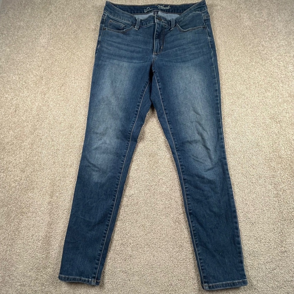 Universal Thread Womens Skinny Jeans Medium Wash Blue Denim Size 6/28R 1109